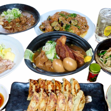 Hachibei! Town Chinese Course with all-you-can-drink 3,980 yen (tax included)