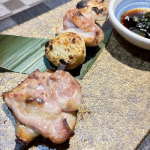 【地元食材】信州産 福味鶏 にんにく串