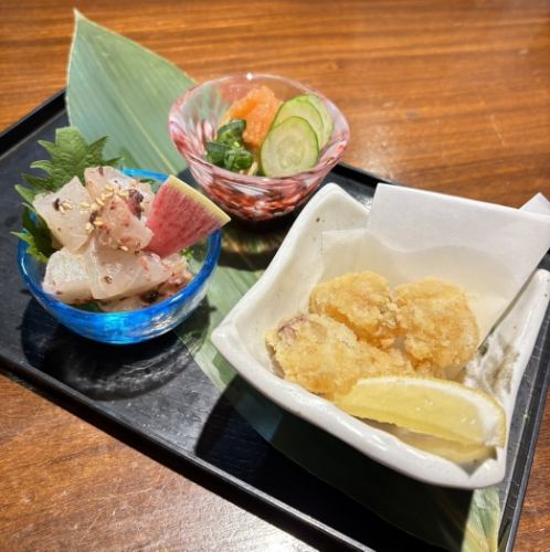 【逸品】本日 前菜3点盛り