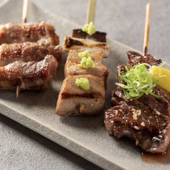 山梨県産の健味どりを使用！職人の技が光る自信の串焼きの数々♪