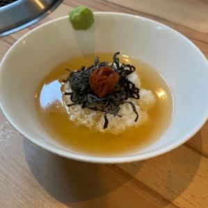 和牛と鰹出汁のお茶漬け