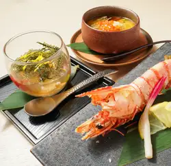 차 새우 소금구이