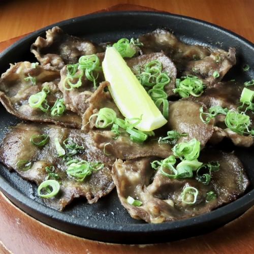 Beef tongue teppanyaki