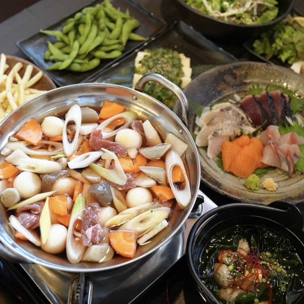 時間無制限飲み放題♪チーズタッカルビ食べ放題♪郷土料理×個室♪