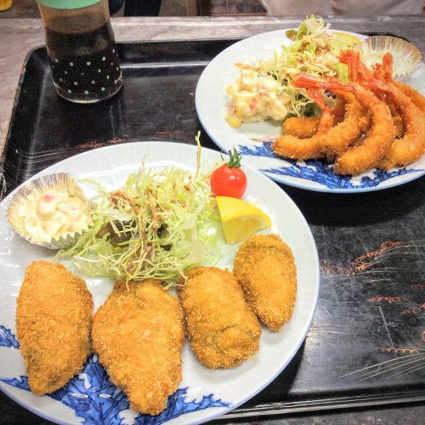 广岛、新泻特产的人气炸牡蛎 炸南蛮虾