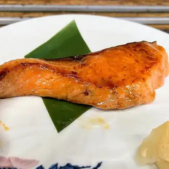 サーモン味噌漬け焼き(かき忠名物　選べるコースにもOK)