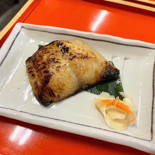 大切り銀だら味噌漬け焼き(かき忠名物、選べるコースにもOK