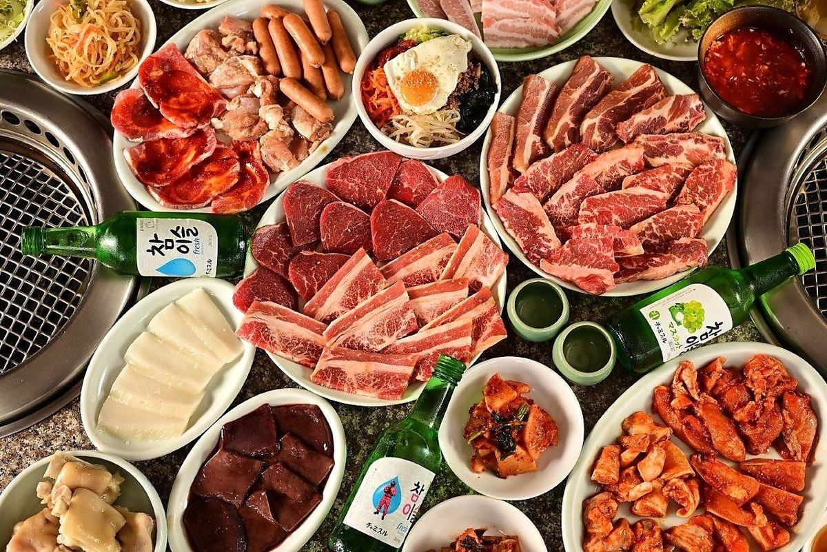 ディナータイムの焼肉食べ放題がお得♪宴会プランもご用意有♪