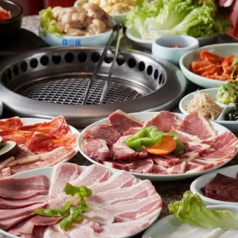 【夜も充実】サラダバー付き！ディナー焼肉食べ放題！カルビ3種食べ比べなど全29品2680円(税込)