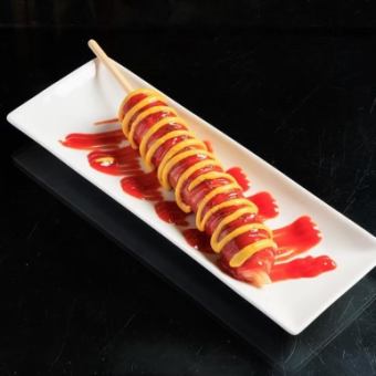 屋台のフランクフルト