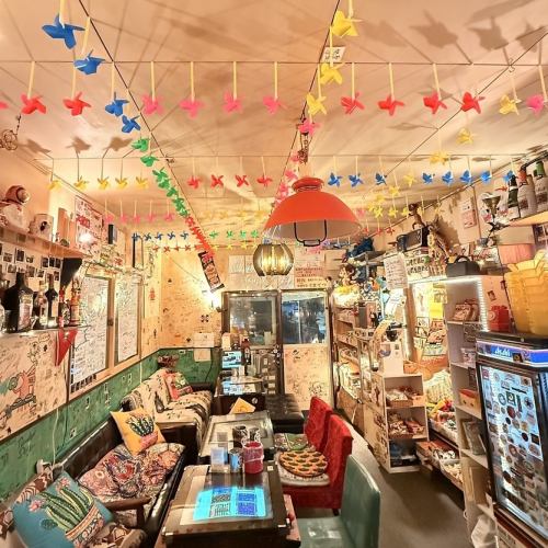 店内レトロ一色