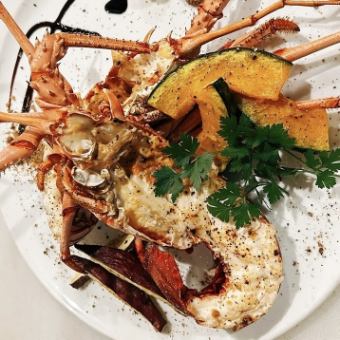 호쾌!! 이세 새우 코스!! 음료 무제한 6,000엔