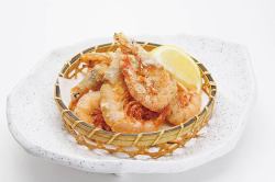 Deep-fried Taka shrimp from Kagoshima Prefecture