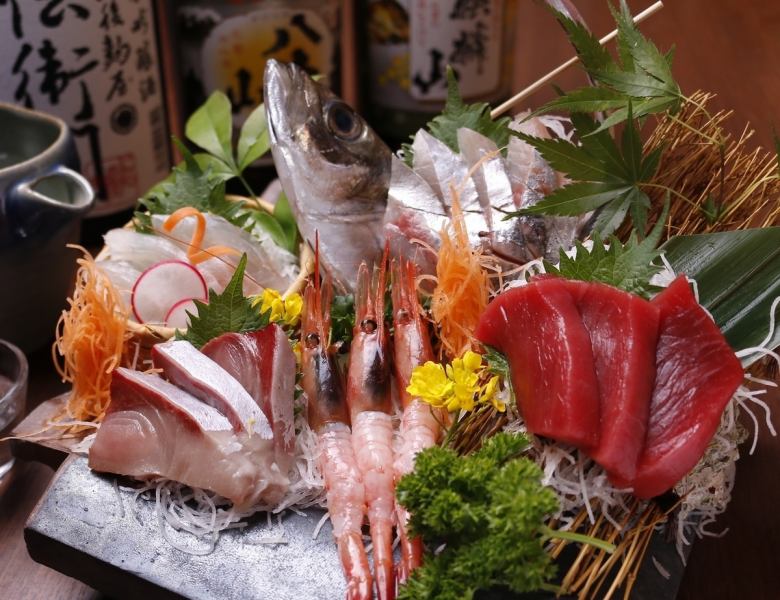 Today's sashimi selection of 5 kinds