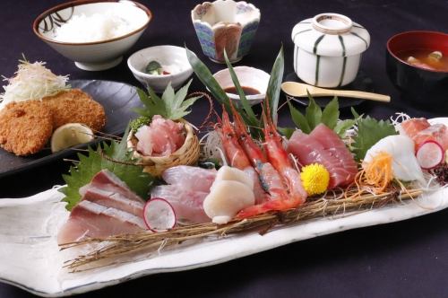 Luxury sashimi meal