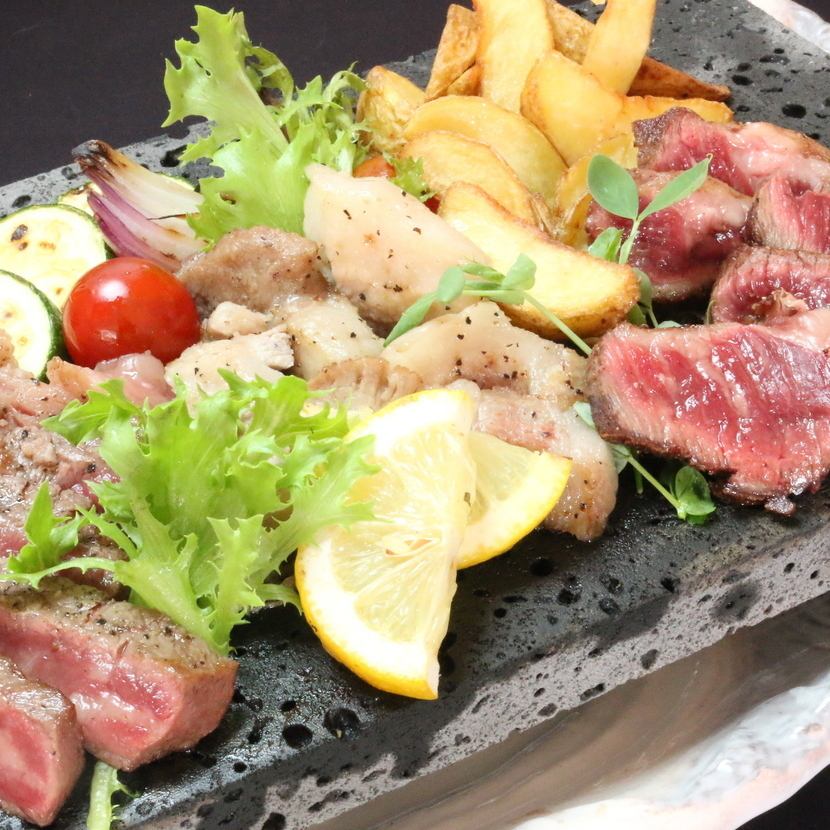 You can taste gorgeous local meat such as Nakanoshima Wagyu beef, sweet pork, and Aganohime beef!