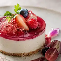 Seasonal Fruit Juice Rare Cheesecake