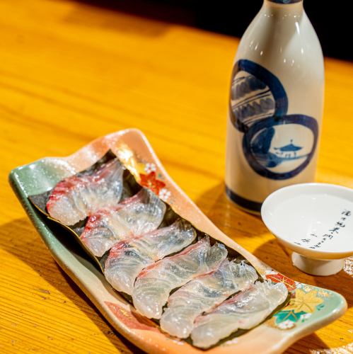 旬魚の昆布〆