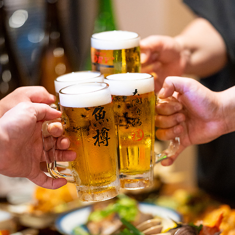 2時間単品飲み放題ご用意♪広島の地酒が楽しめるプレミアムも◎