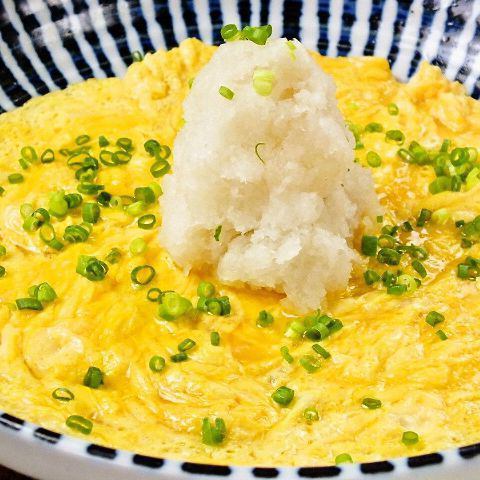 Dashi-rolled omelet that is not rolled