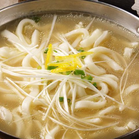 Chicken white soup udon