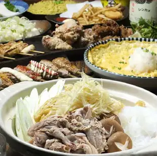 <10/15~>【12時~16時ご予約で飲み放題2時間→3時間】料理8品+飲み放題3時間7500円(税込)