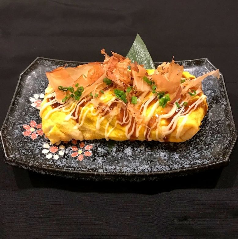 Okonomiyaki restaurant pork flat grill