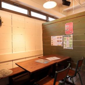 We have 5 seats for 2 people and 1 seat for 6 people.You can also connect the tables and guide us, so please feel free to make a reservation ♪