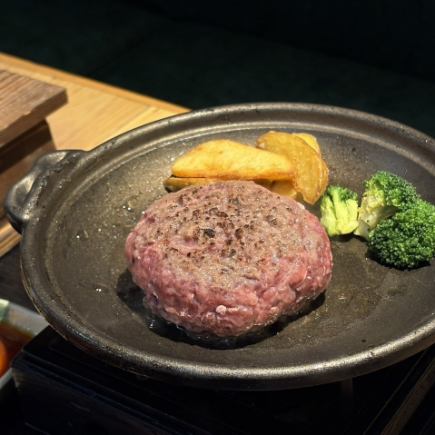 【肉とろハンバーグコース】5品＆90分飲み放題付⇒３,980円（税込）
