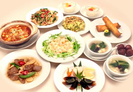 ランチ【本格スペシャルコース】ふかひれスープや土鍋入り麻婆豆腐など全8品