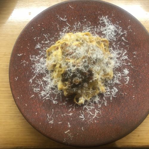 Handmade tagliatelle Saga beef bolognese