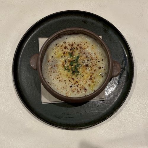 Iyobijin Gratin, Yam Bechamel Sauce, Fontina Cheese