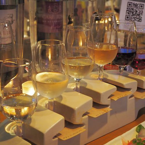 ◆6種のワインを飲み比べ