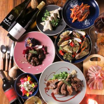 ニュージーランド産ラム肉と和牛ホホ肉の煮込みがメインBOKUMO 6-course dinner※記念日特典あり