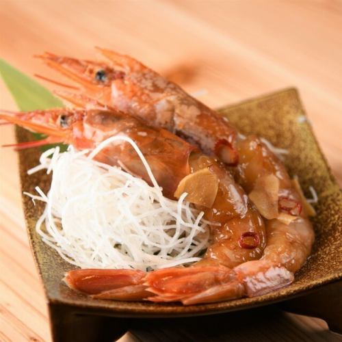 Large red shrimp pickled in soy sauce (2)