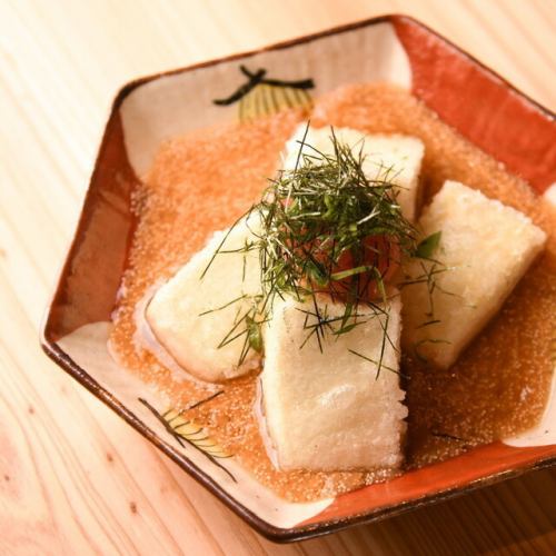 Deep-fried menta soup stock tofu