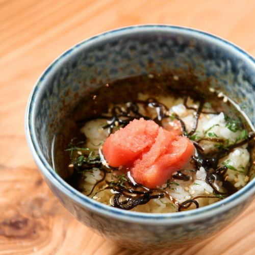 Ochazuke (seafood sesame sauce, plum, mentaiko)