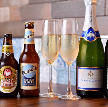 生ビール付きコースが人気