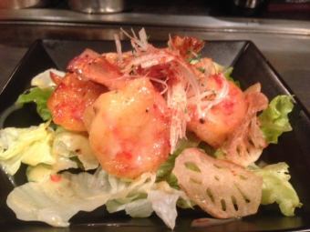 Iron plate shrimp mayo