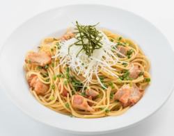 チキンとネギの和風ペペロンチーノ