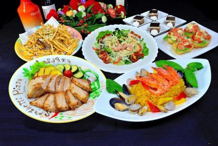 【아서 코스】3시간 6품 알코올 음료 무제한 5500엔(부가세 포함) 소프트 음료방은-1000엔