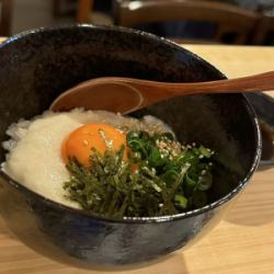 Egg yolk and fatty rice