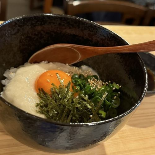 Egg yolk and fatty rice