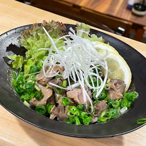 Gizzard and green onion ponzu sauce