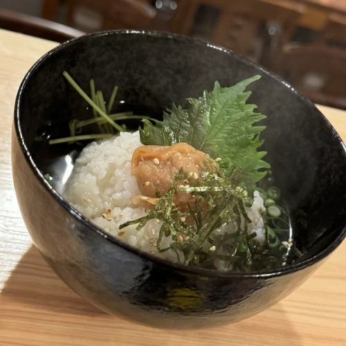 Dashi Chazuke (seaweed and plum)