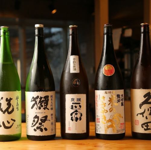 日本酒好きにはたまらないプレミアムな日本酒もご用意◎