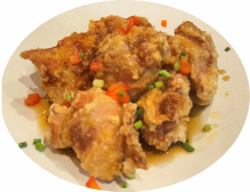特製ソースかけ唐揚げ