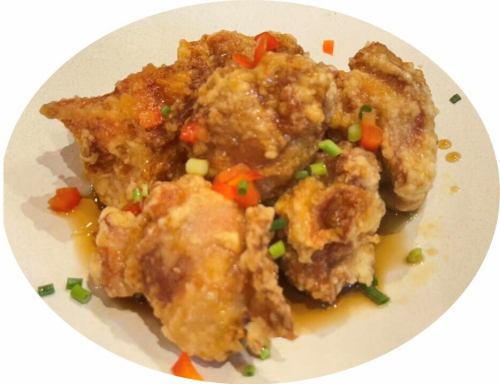 特製ソースかけ唐揚げ