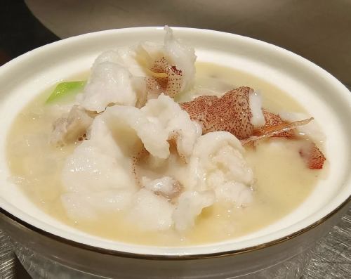 ハタと豆腐のスープ