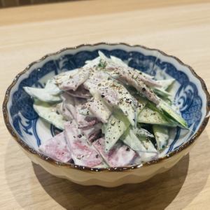うまハムとキュウリのマヨ